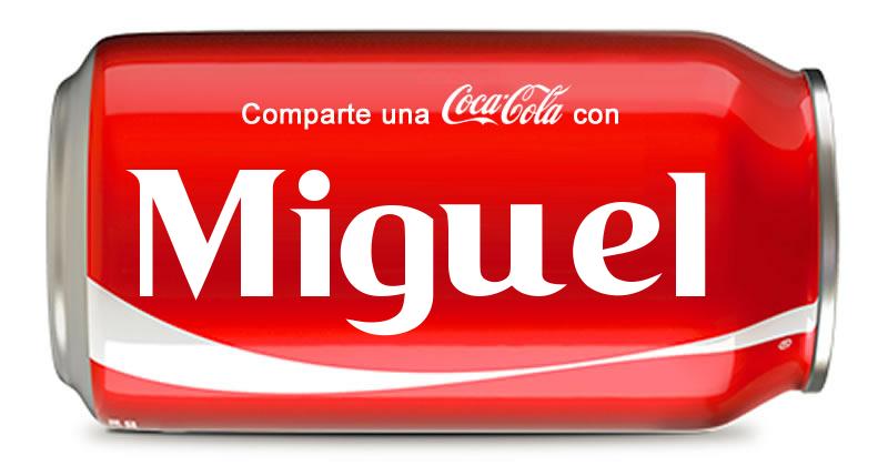 Miguel ha compartido una Coca Cola con sus amigos - Comparte una con tu